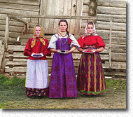 Крестьянские девушки. Фотограф С. М. Прокудин-Горский