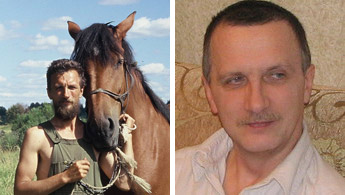 Андрей Васильев-Рысовский. Фото слева - с моей Любашей, 1995 г., справа - г. Боровичи, 2007 г.